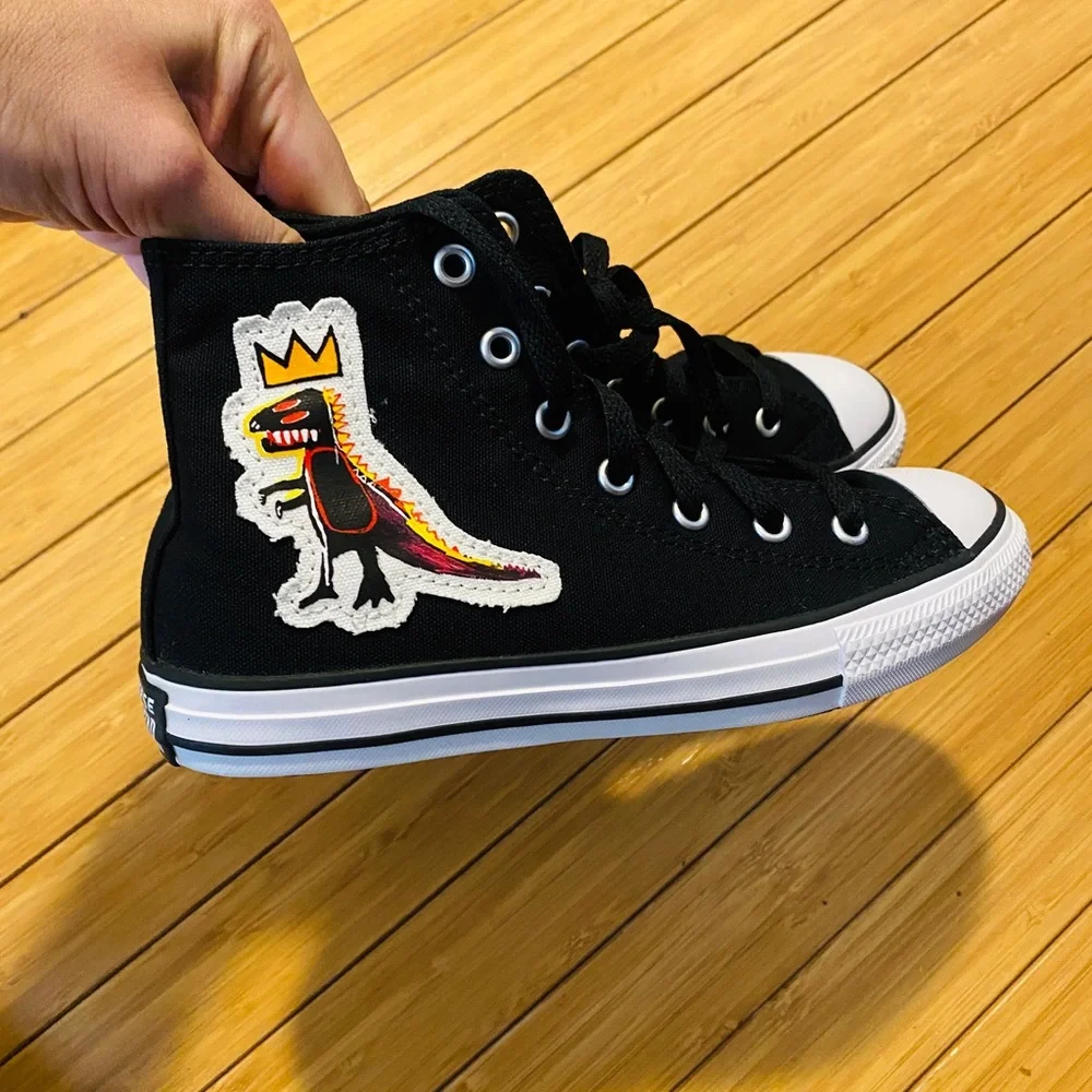 CONVERSE x Jean-Michel Basquiat Kids Chuck Taylor All Star Hi Top Sneake…
